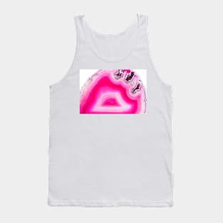 Pink curly agate mineral super macro Tank Top